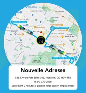 nouvelle adresse